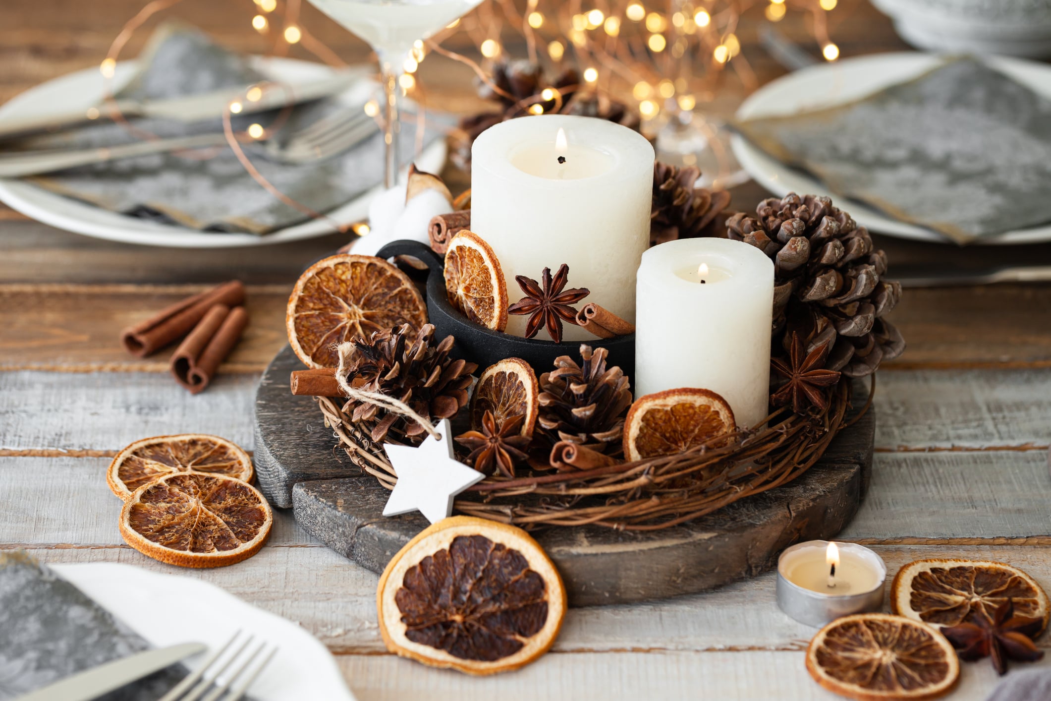 Kersttafel decoratie zelf maken