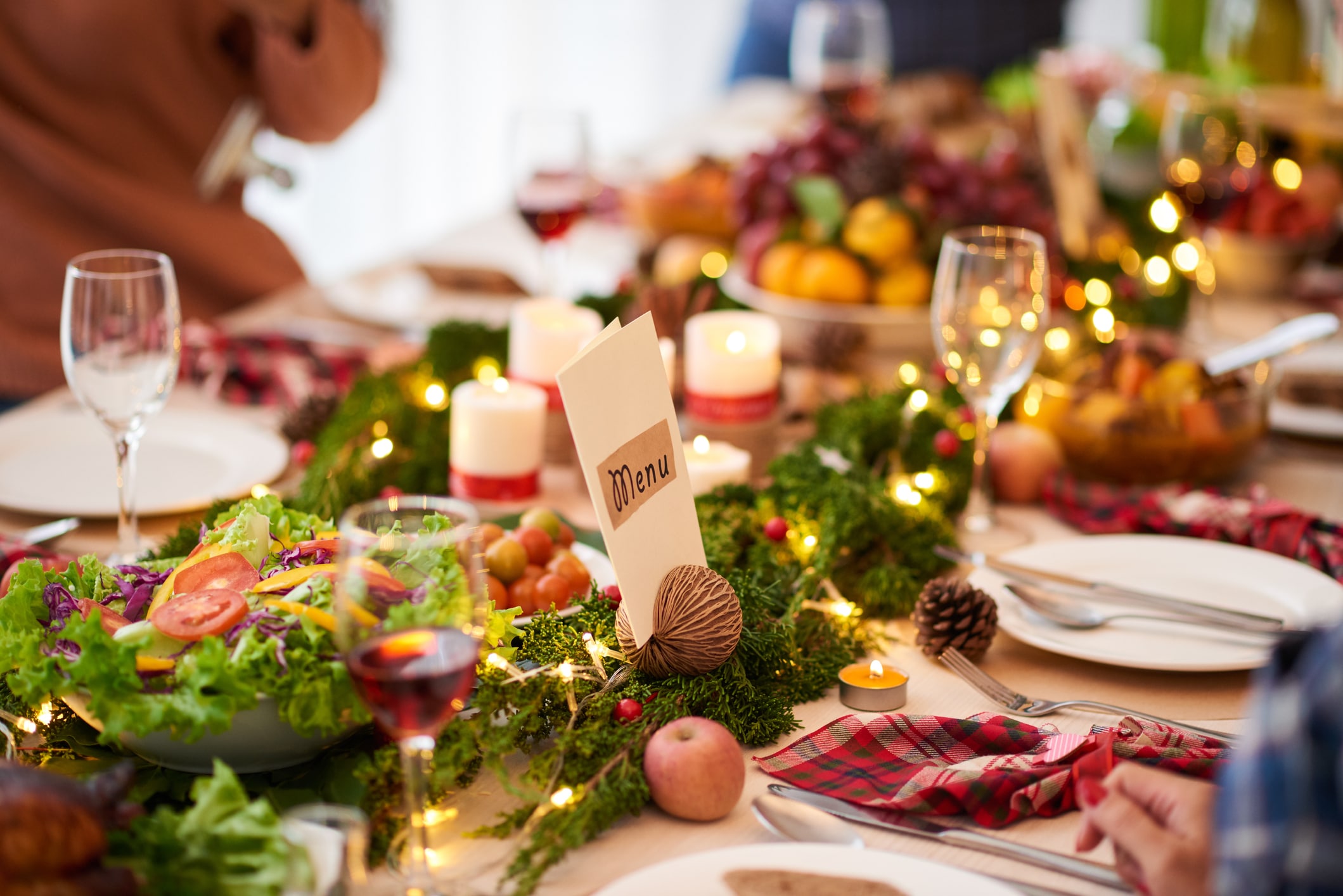 kersttafel menukaart 